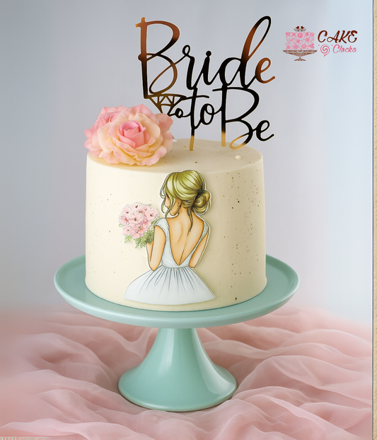 Rose Bride-to-Be Cake