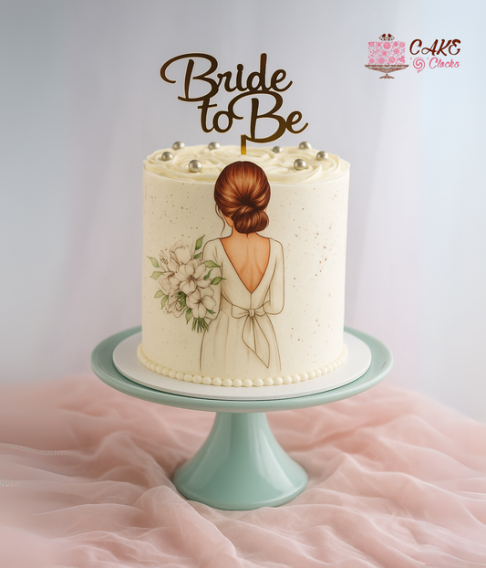 Elegant Bride-to-Be Cake