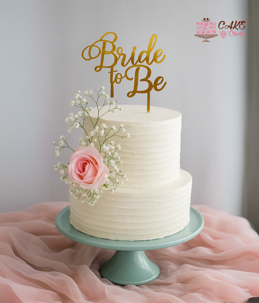 Floral Bride-to-Be Cake