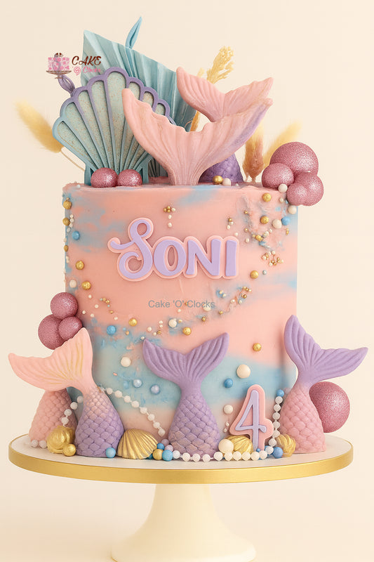 Pearl Fantasy Mermaid Cake