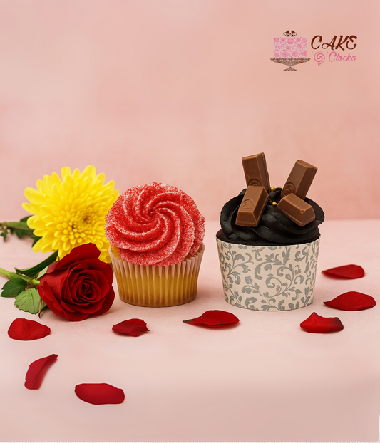 Velvet Choco Crown Cupcake (Pack of 2)