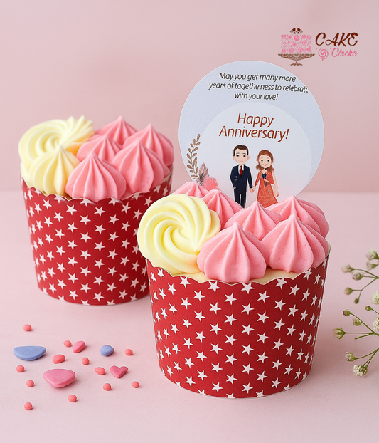 Anniversary Swirl Cupcake Duo (Pack of 2)