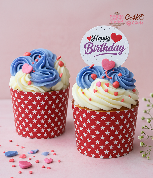 Happy Birthday Cupcake Combo (Pack of 2)