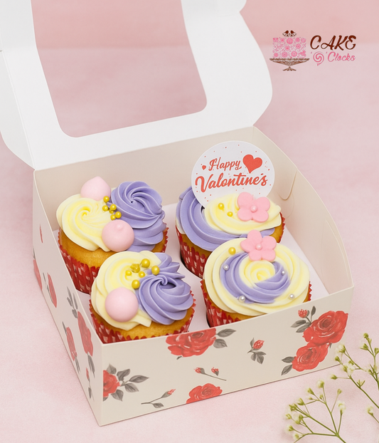 Valentine’s Day Love Cupcakes (Pack of 4)