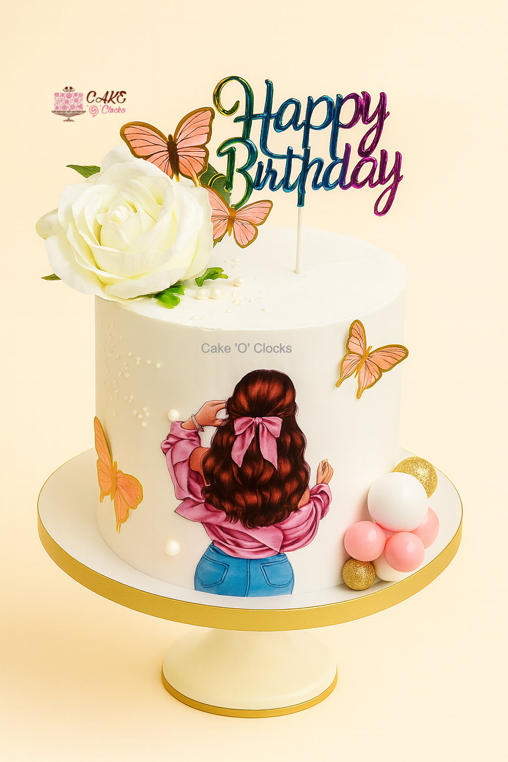 Butterfly Girl Cake