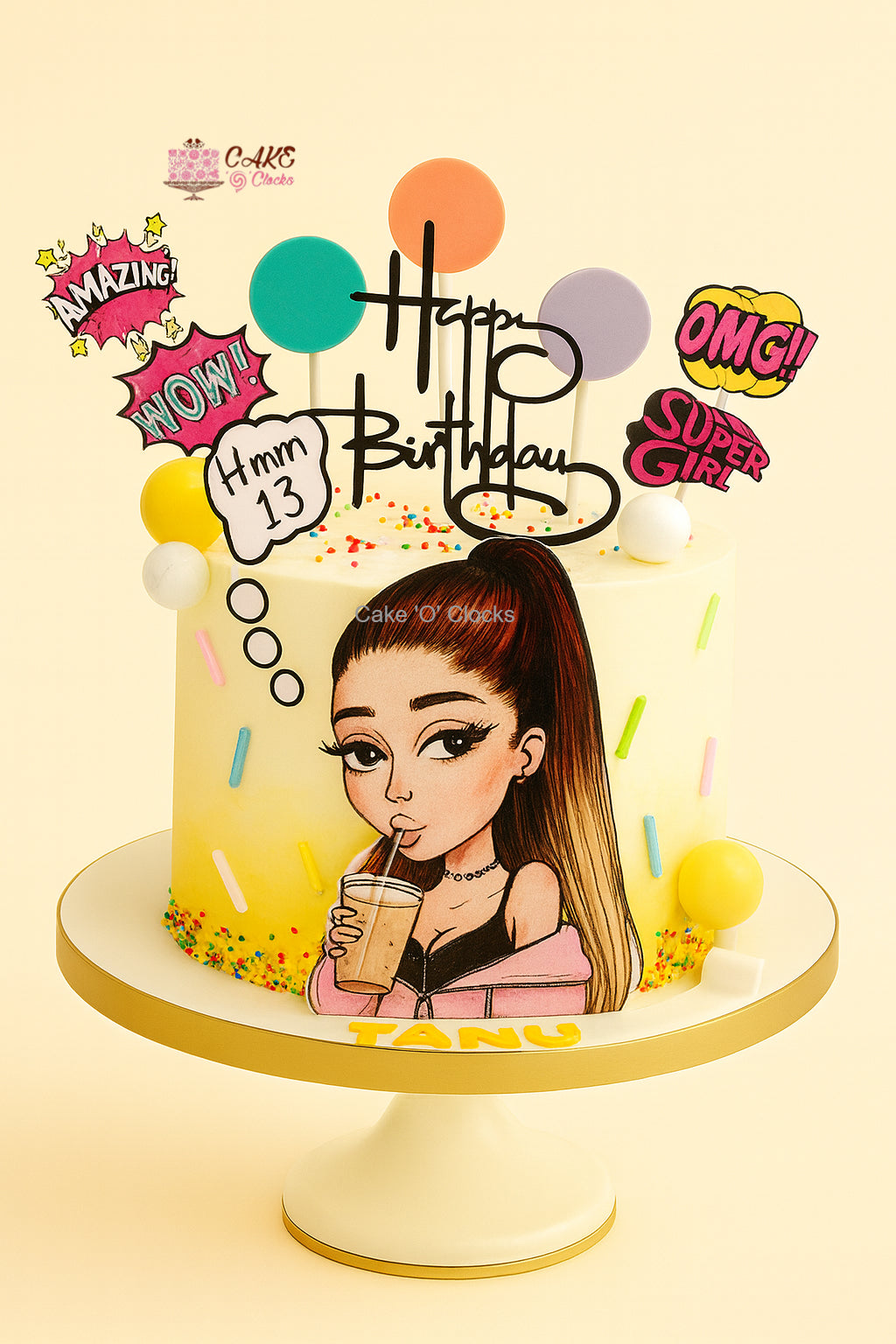 Pop Art Girl Cake