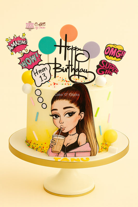 Pop Art Girl Cake