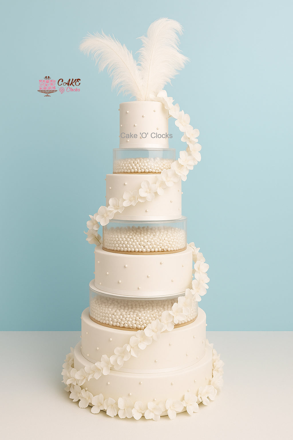 White Pearl Luxury Cake