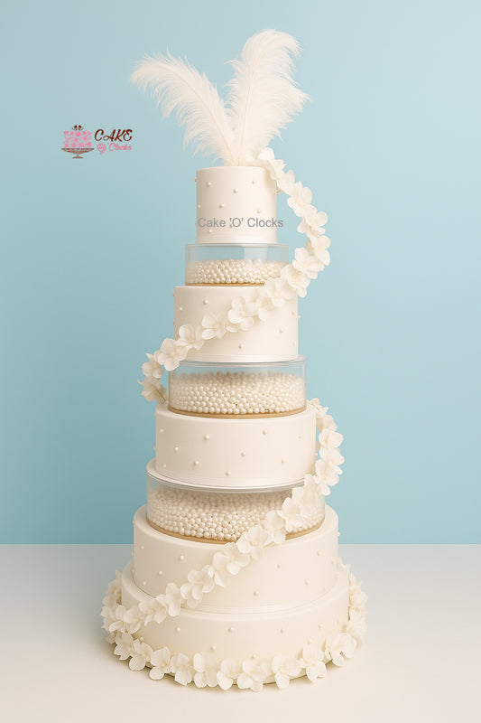 White Pearl Luxury Cake