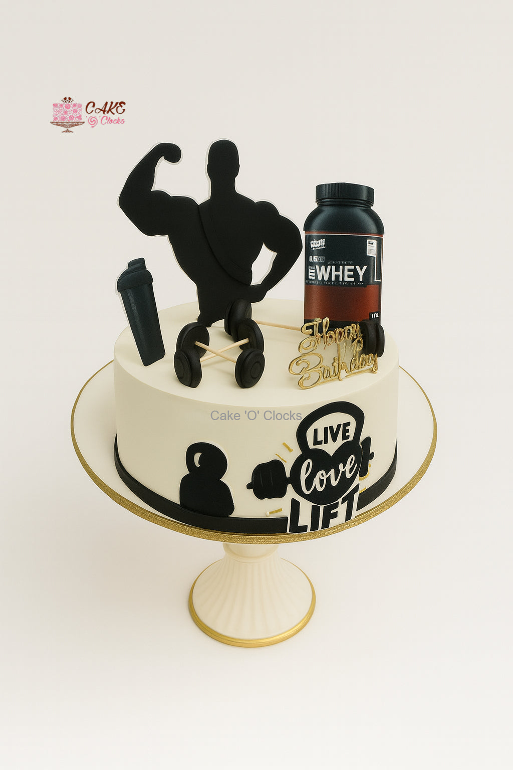 Live Love Lift Gym Cake