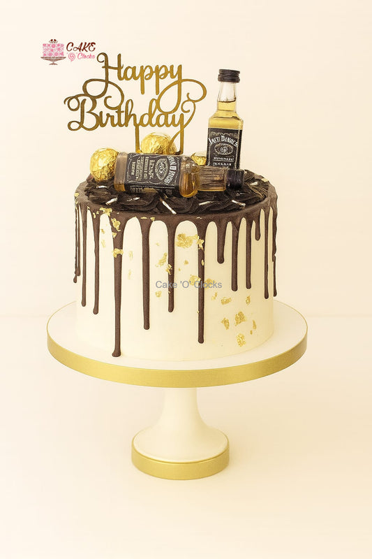 Whiskey & Chocolate Drip Cake