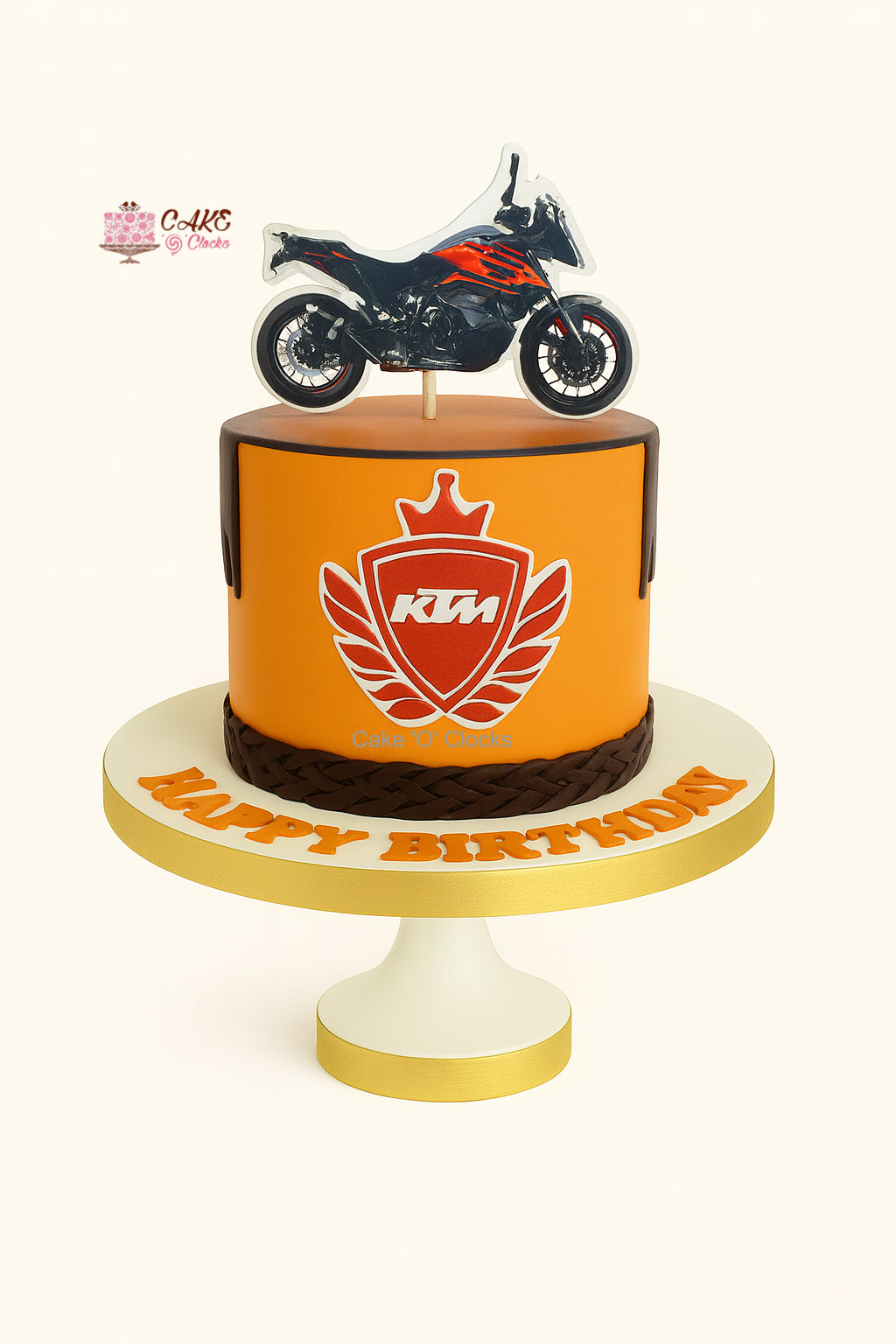 KTM Bike Theme Cake