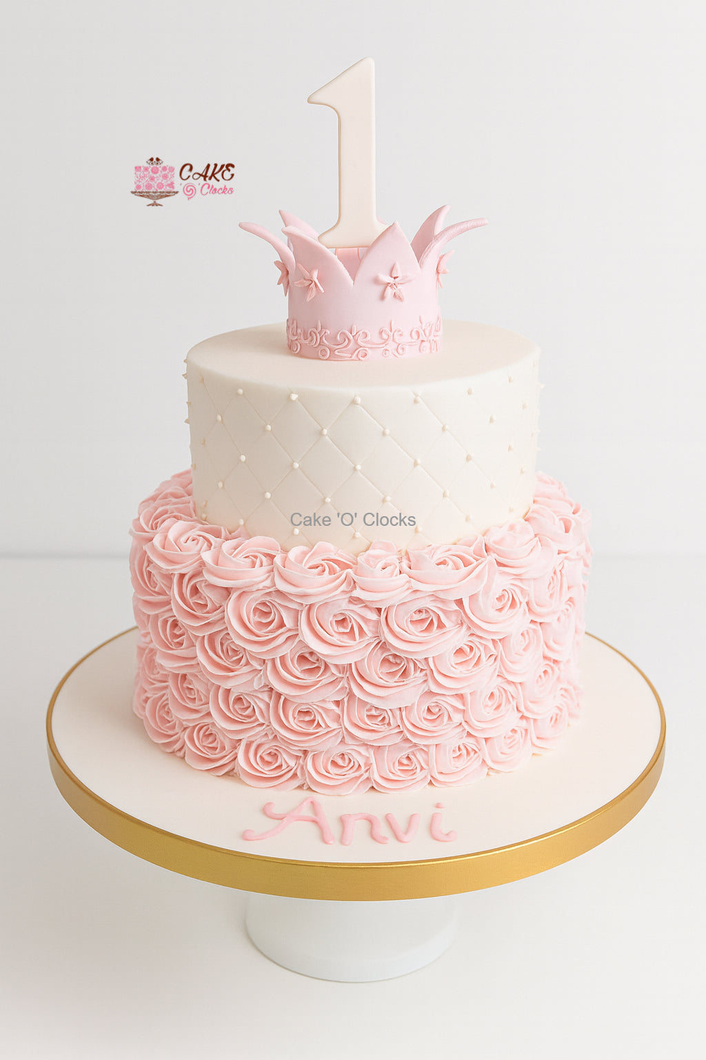 Pink Royal Birthday Cake