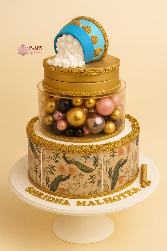 Royal Peacock Treasure Cake
