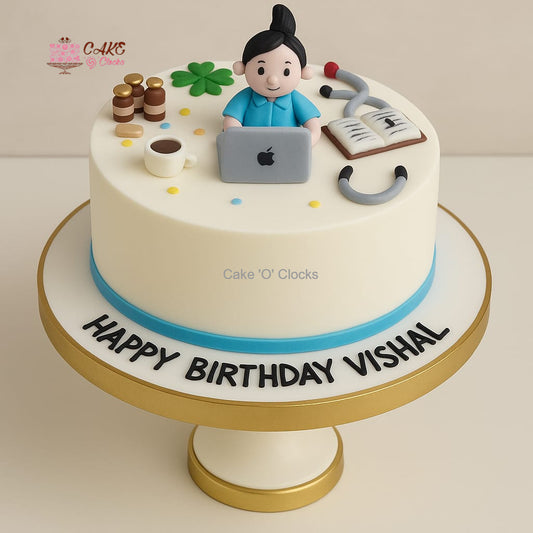 Doctor Theme Birthday Cake