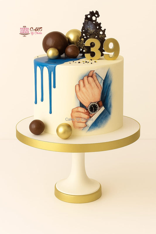 Elegant Watch Birthday Cake