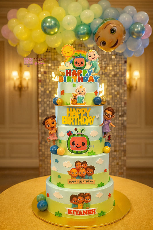 Cocomelon Tower Cake