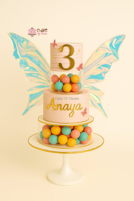 Butterfly Pastel Birthday Cake
