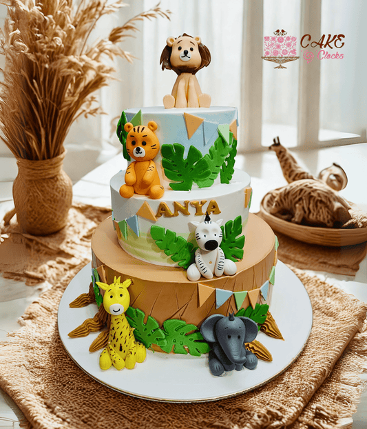 Animal Kingdom Birthday Cake