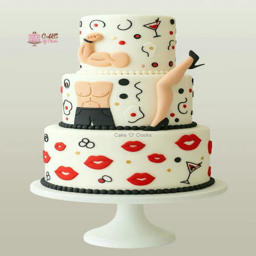Bachelor Bash Theme Cake