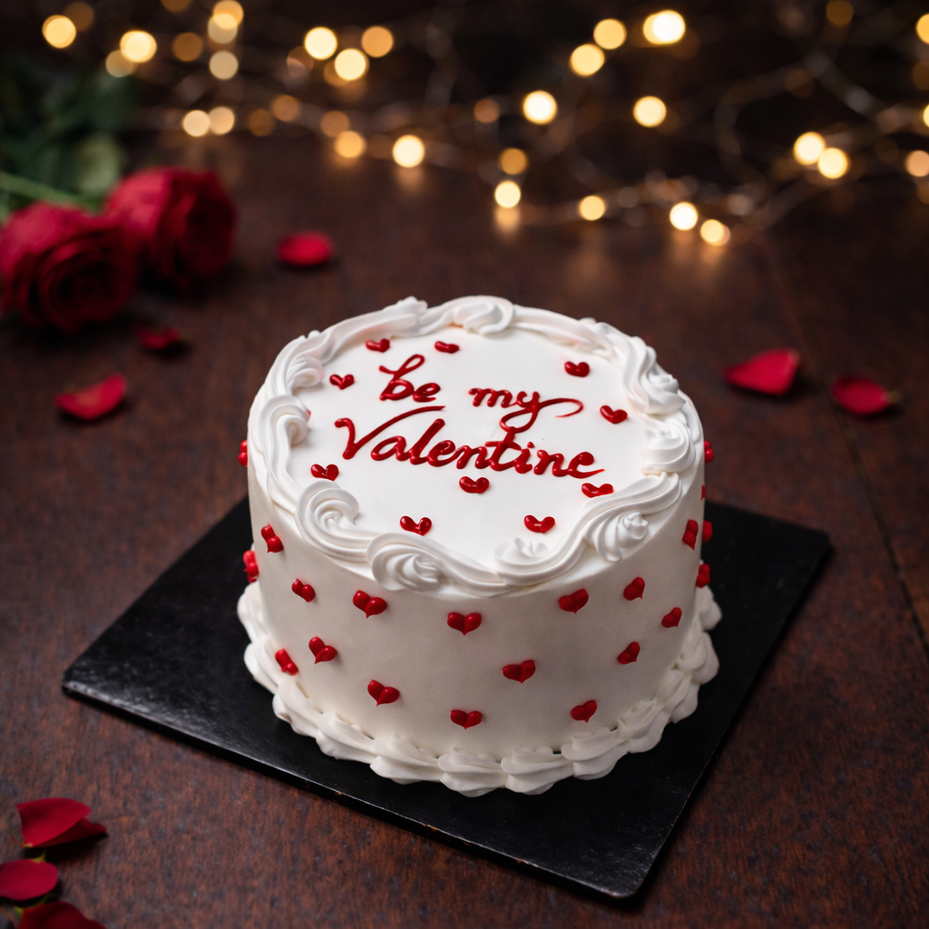 Be My Valentine Heart Cake