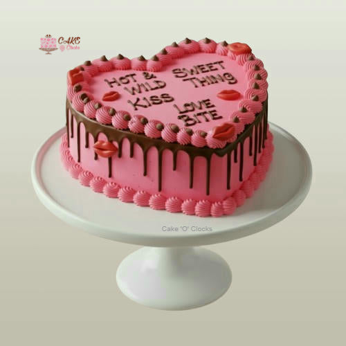 Hot & Wild Heart Cake