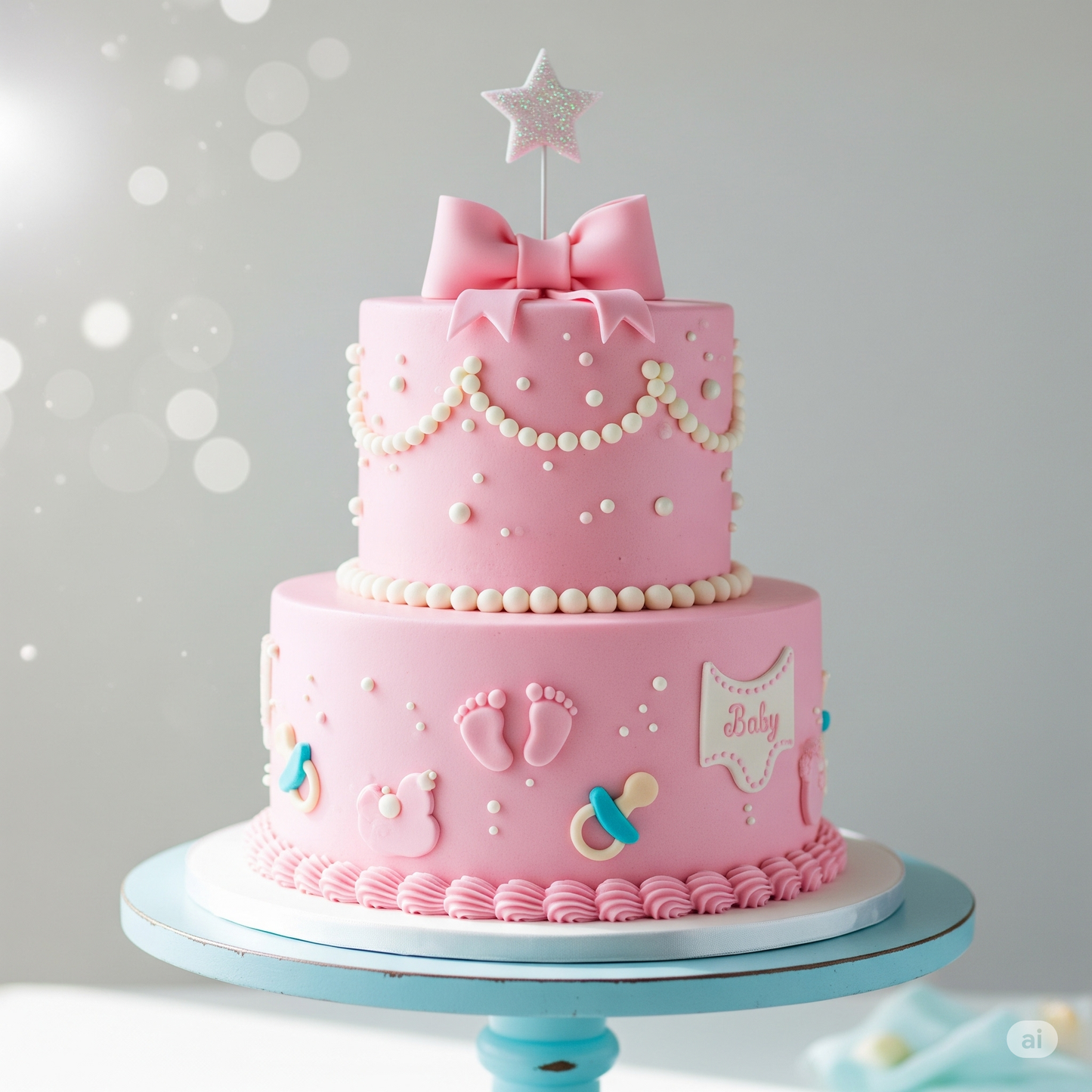 Tiny Toes & Tiaras Cake