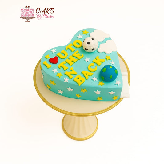 Heart-Shaped Fondant Cake