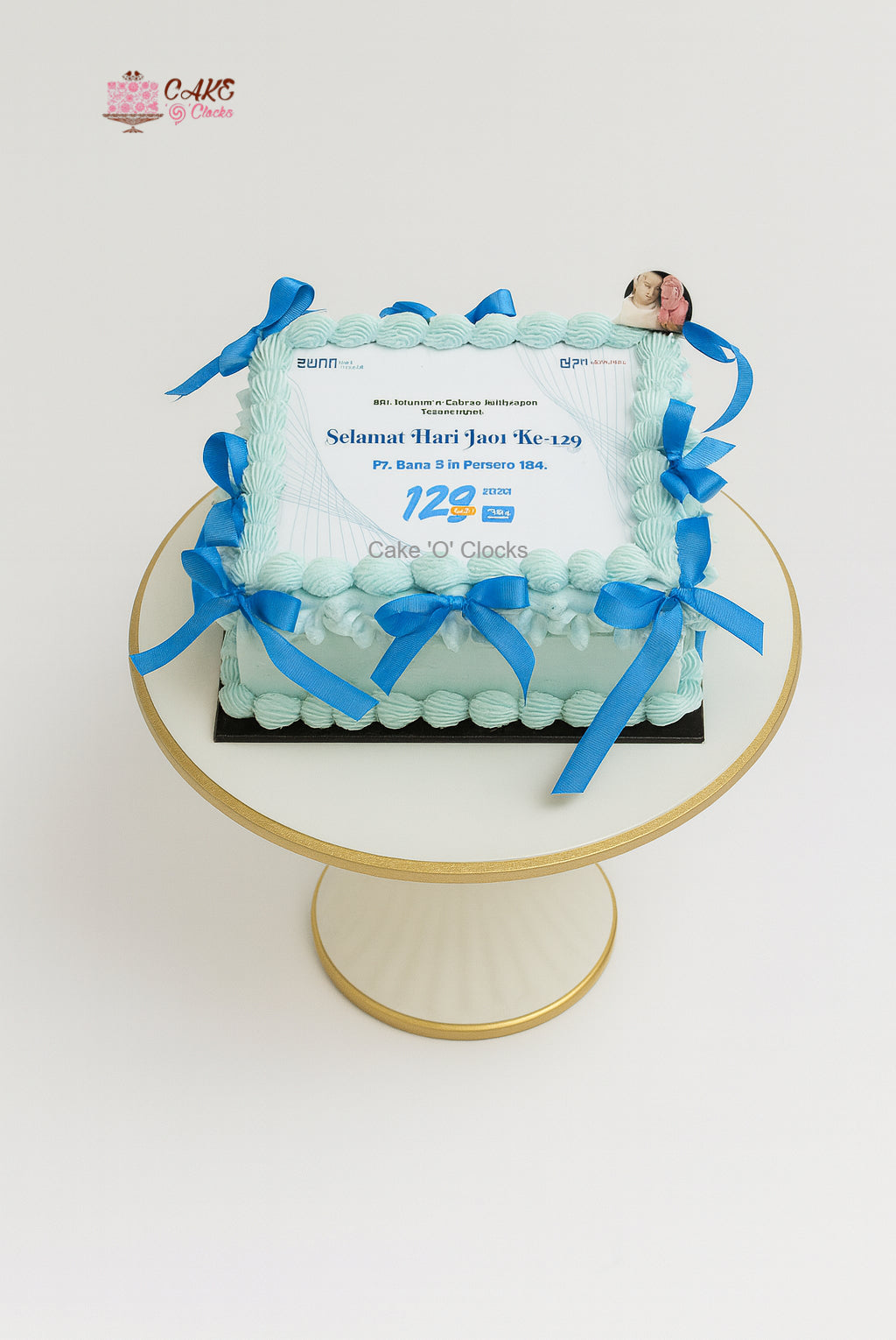 Ribbon Corporate Cake