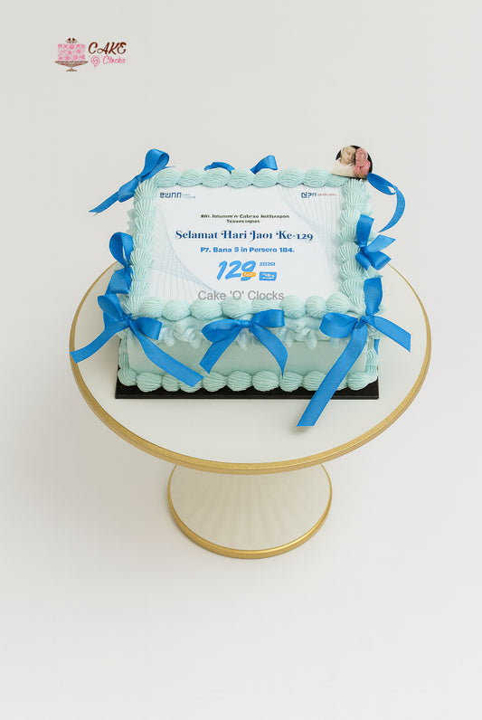 Ribbon Corporate Cake