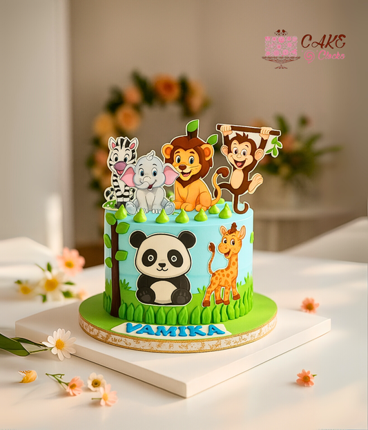 Mini Zoo Jungle Cake