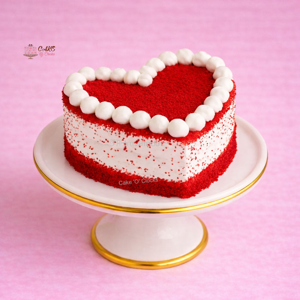 Red Velvet Heart Mini Cake