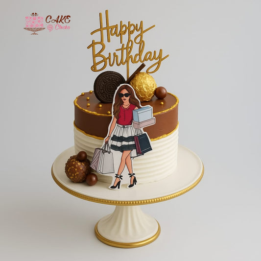 Stylish Queen Birthday Cake