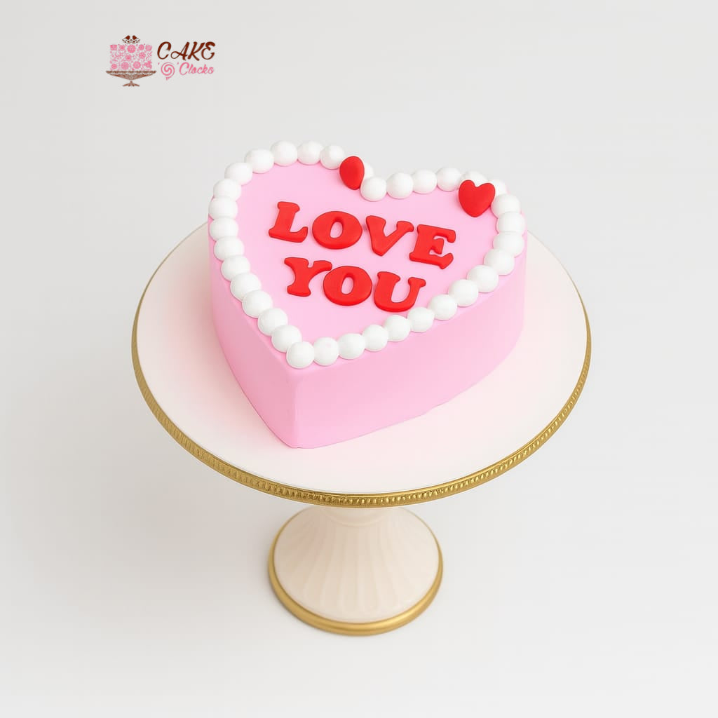 Pink Love You Bento Mini Cake