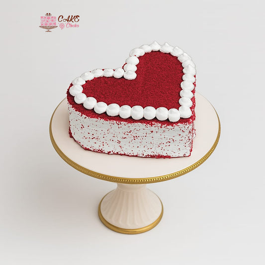 Red Velvet Heart Bento Mini Cake