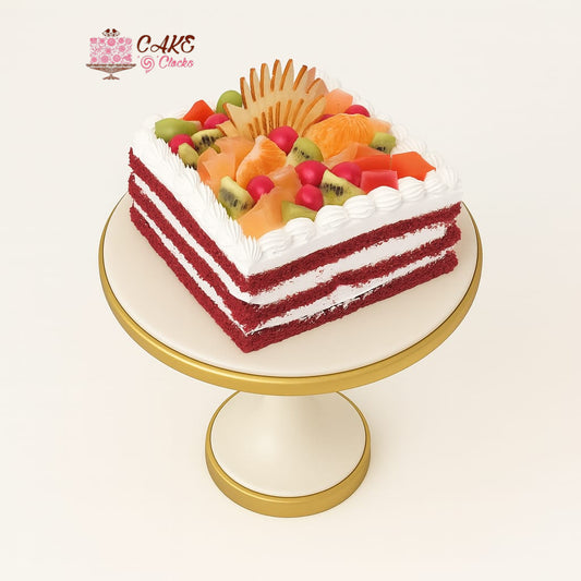 Royal Red Velvet Fruit Cake