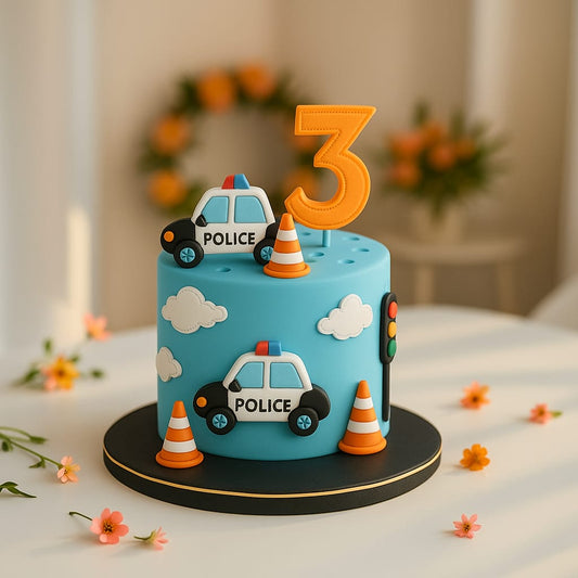 Police Car Topper Cake