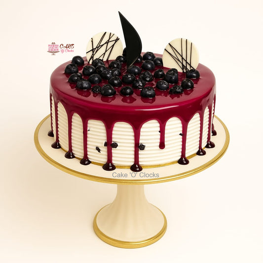 Blueberry Drip Cake
