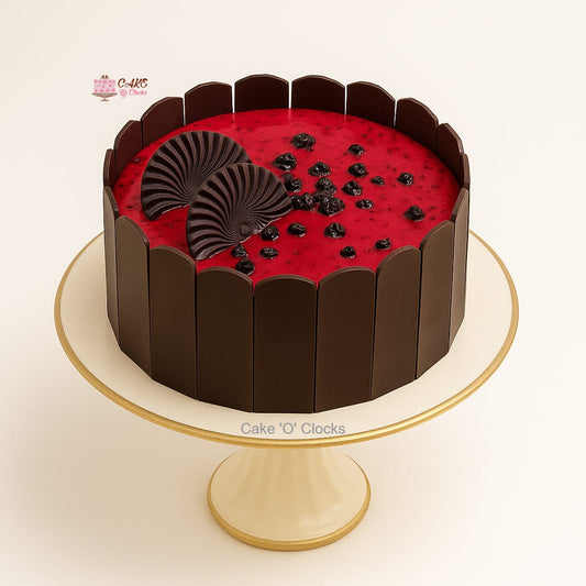 Blueberry Chocolate Fence Cake