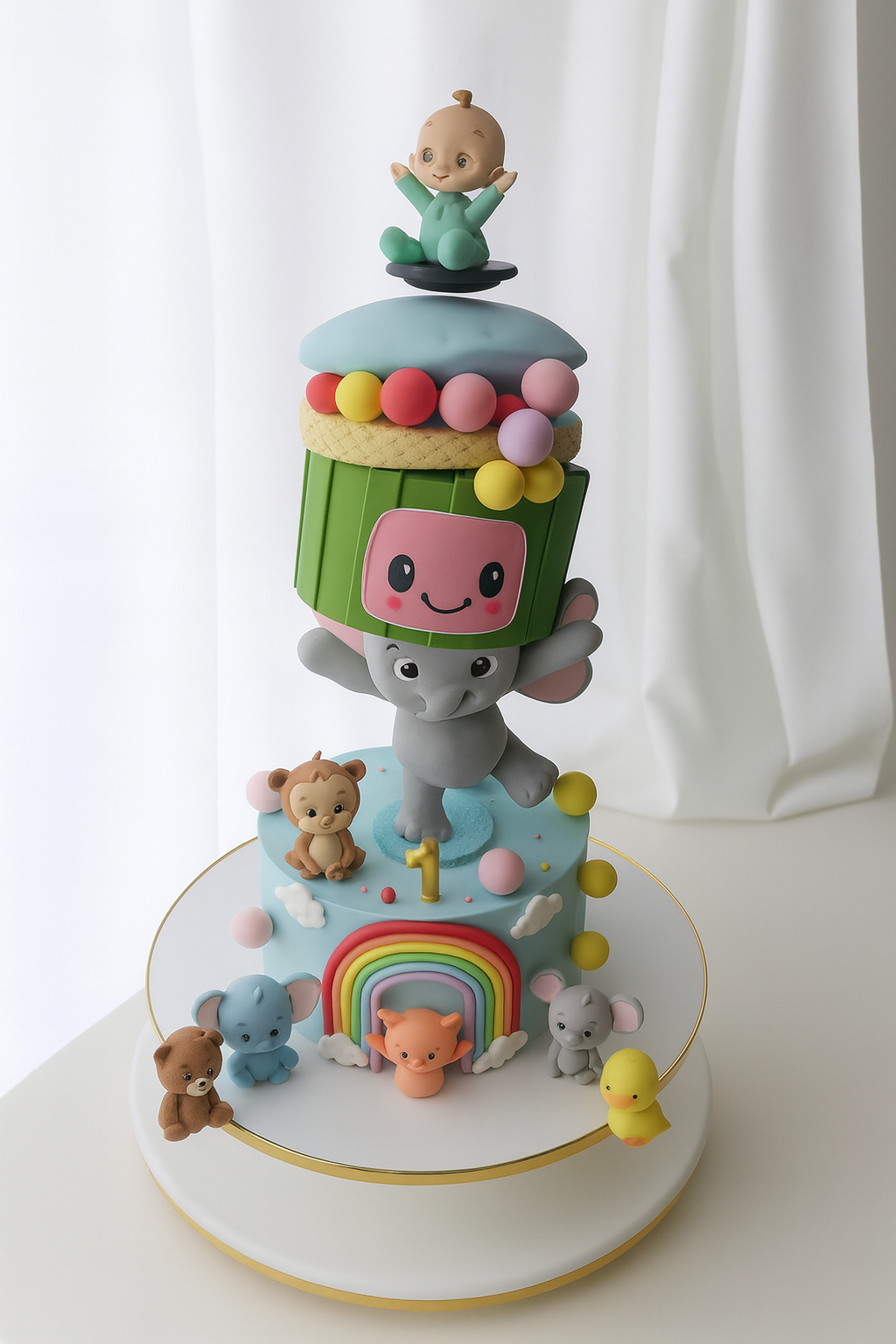Jungle Fun Animal Cake