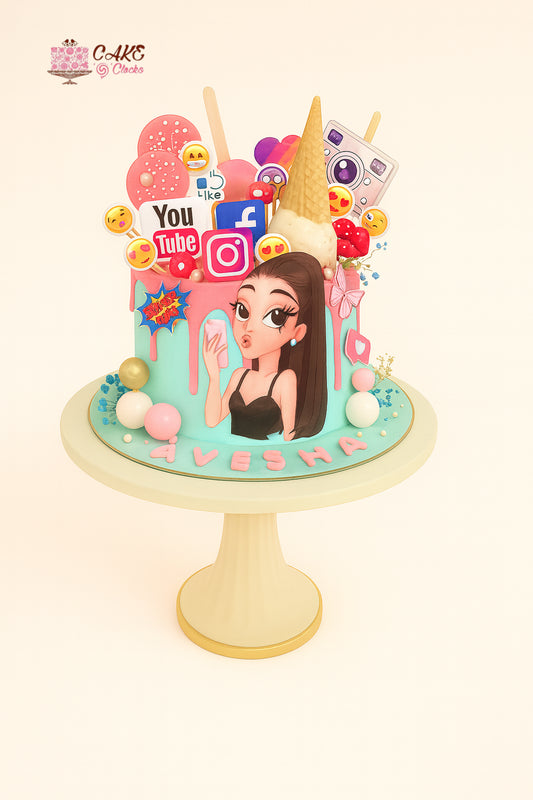 Trendy Social Media Cake