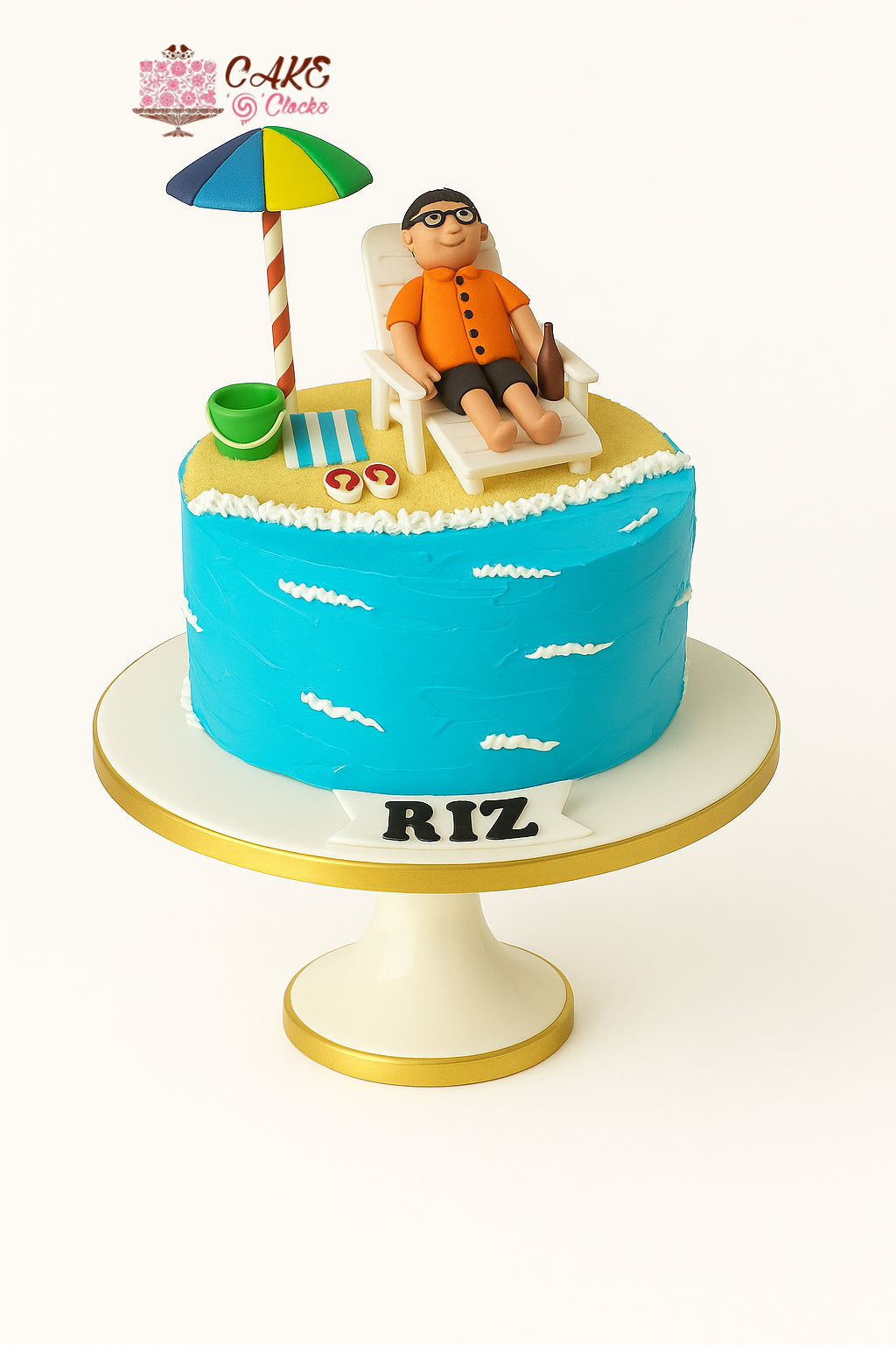 Beach Vibes Relaxation Cake