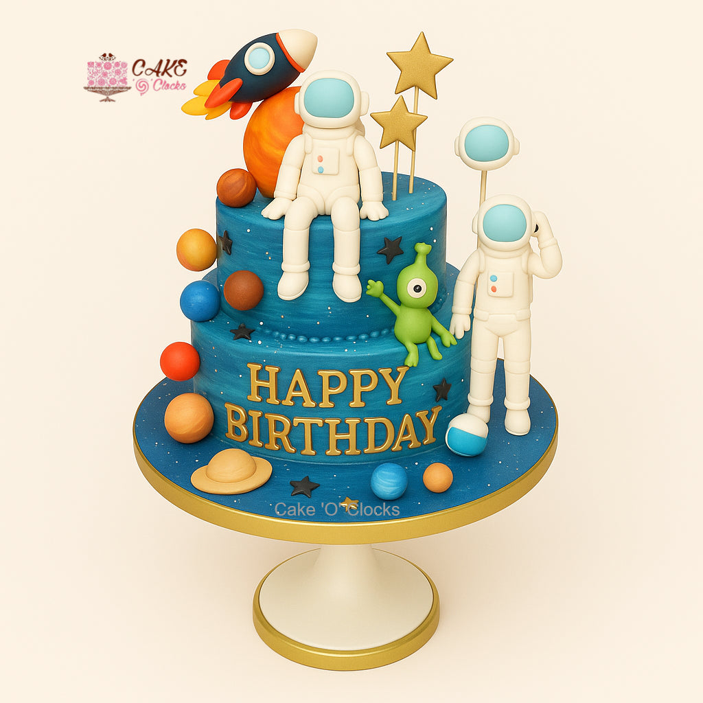 Rocket Planet Cake