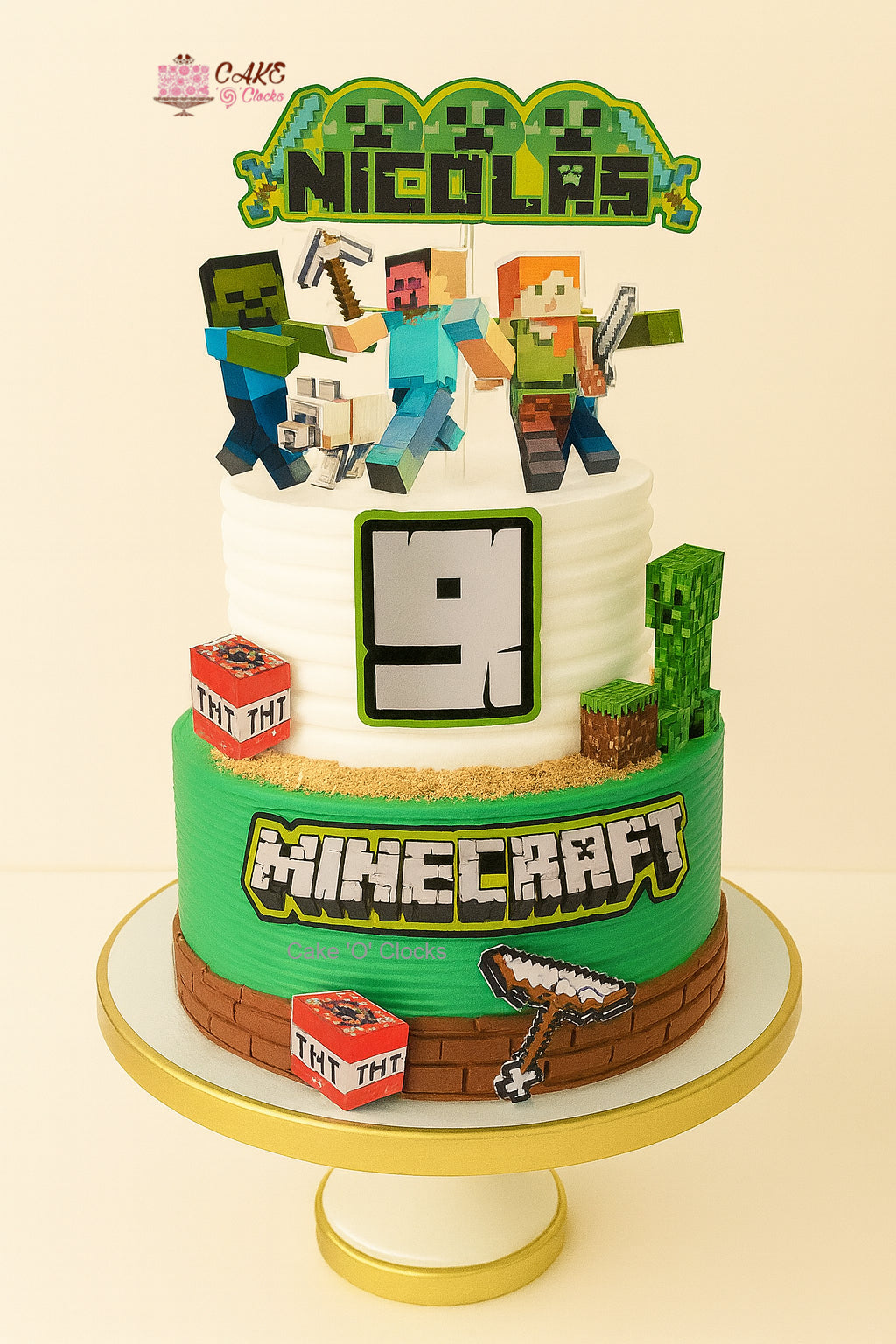 Minecraft Battle Cake