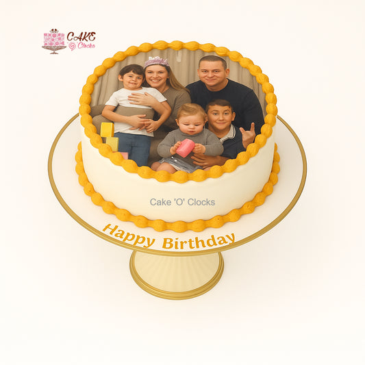 Family Celebration Photo Cake