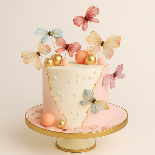 Enchanted Butterfly Bloom Cake