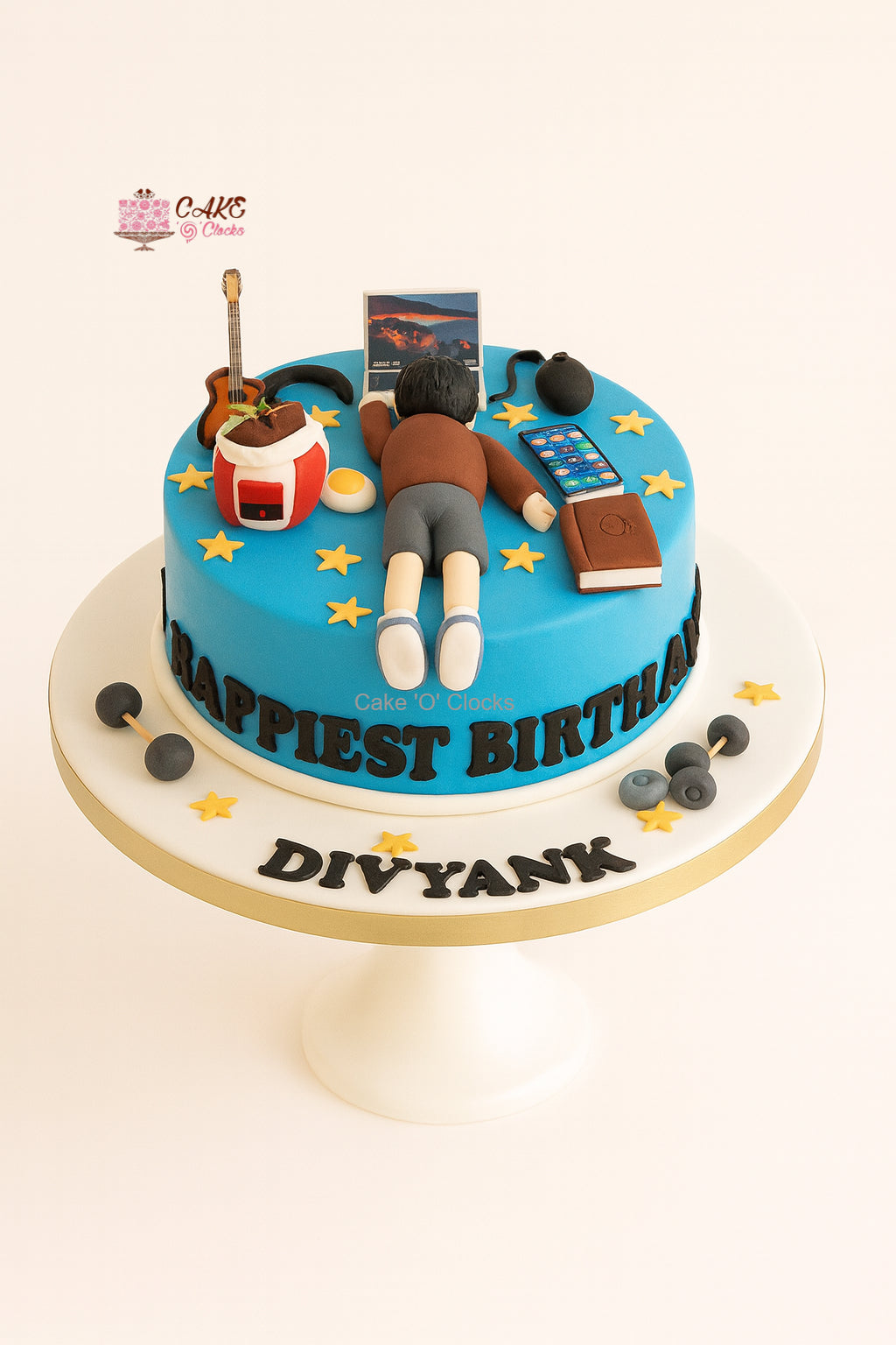 Music & Tech Workaholic Cake