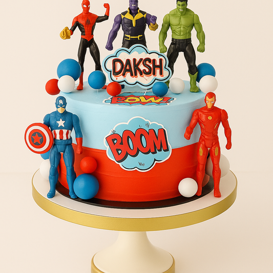 Avengers Figurine Cake