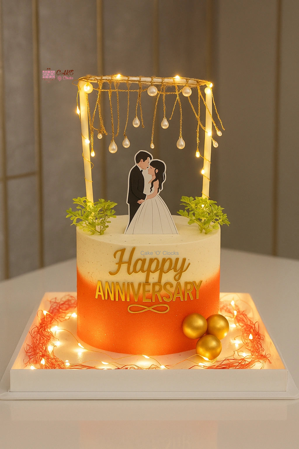 Infinity Love Anniversary Cake