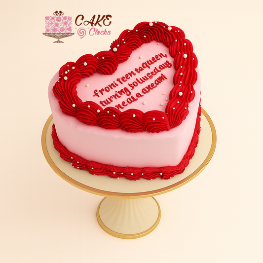 Heart Shape Birthday Cake